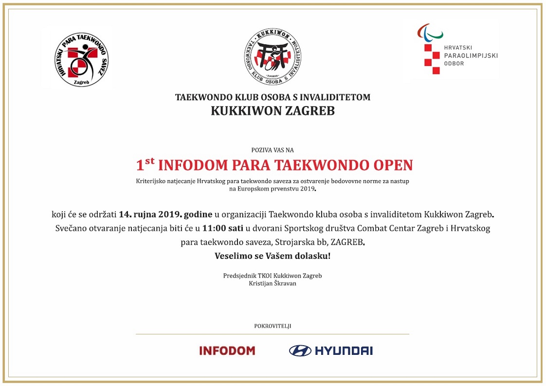 1st Infodom Para Taekwondo Open
